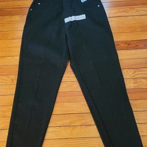 Avenue Blues Women's Black Classic Straight Leg Jeans Sz Avg 16 NWT